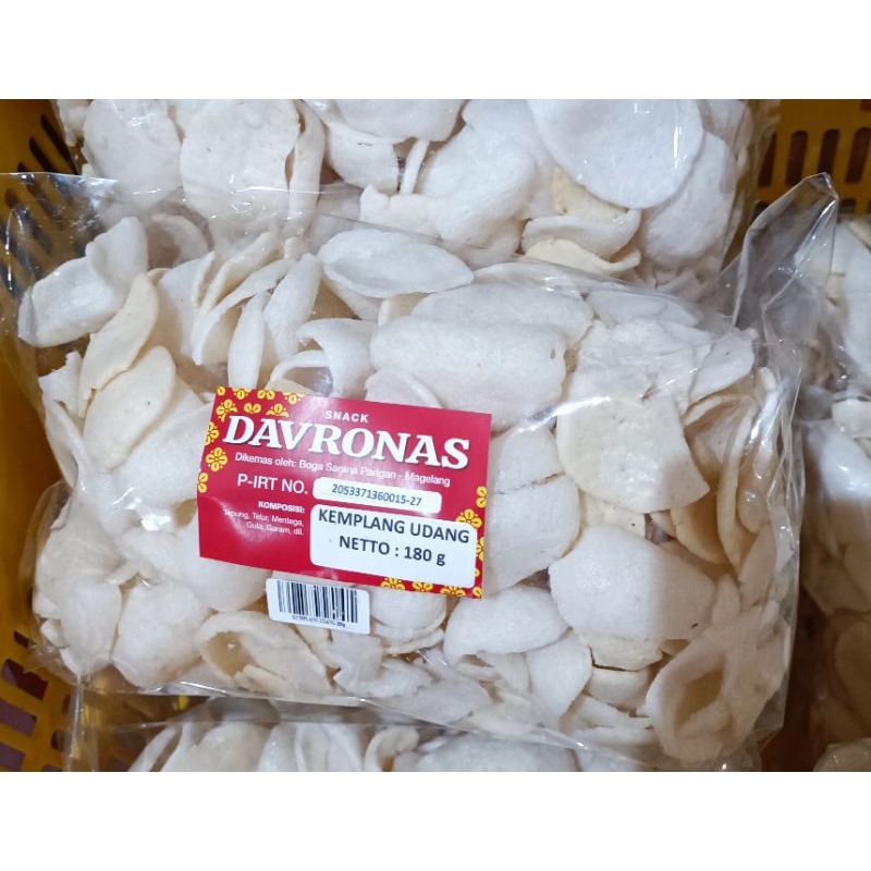 

Kerupuk Kemplang Udang Davronas 180gr Oleh-oleh khas Jogja Magelang Semarang Jateng DIY