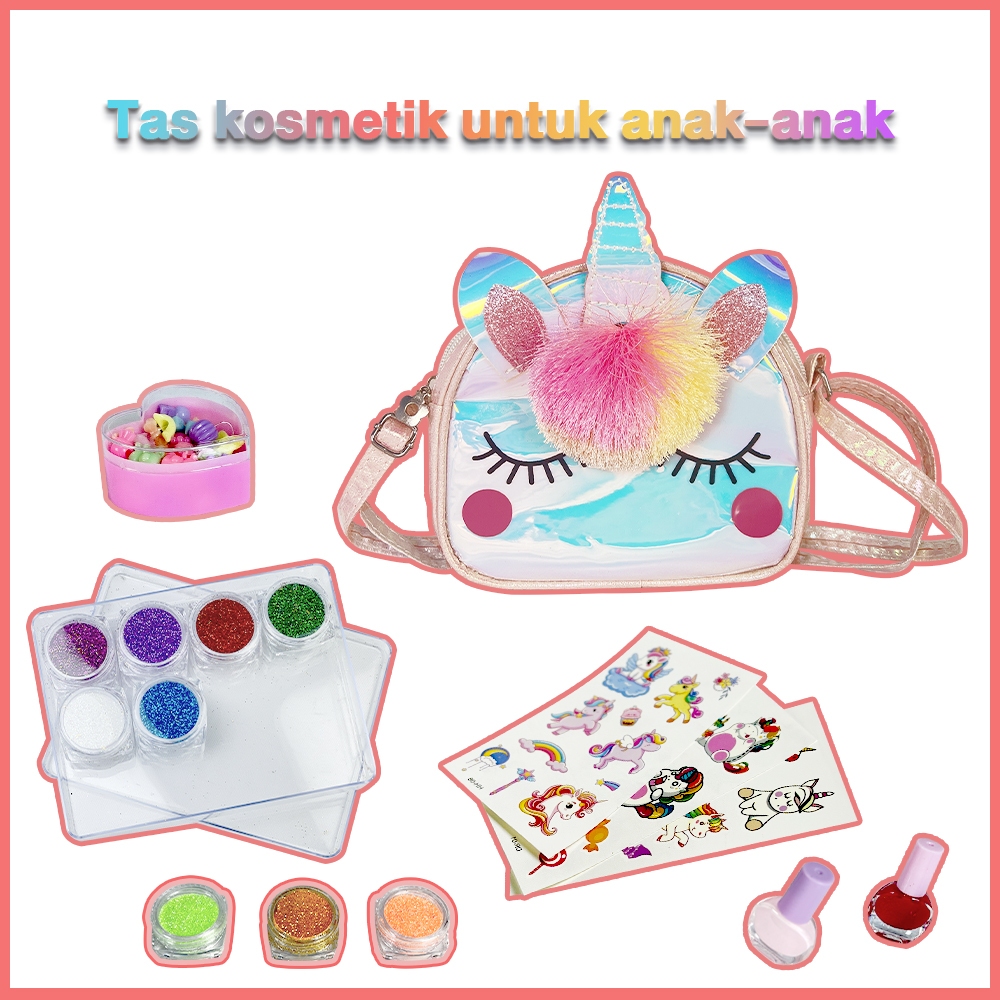 Mainan Tas Anak Cewek Mainan Makeup Tas Anak Cewek Lucu Unicorn Mainan Makeup Anak Makeup Mainan Ana