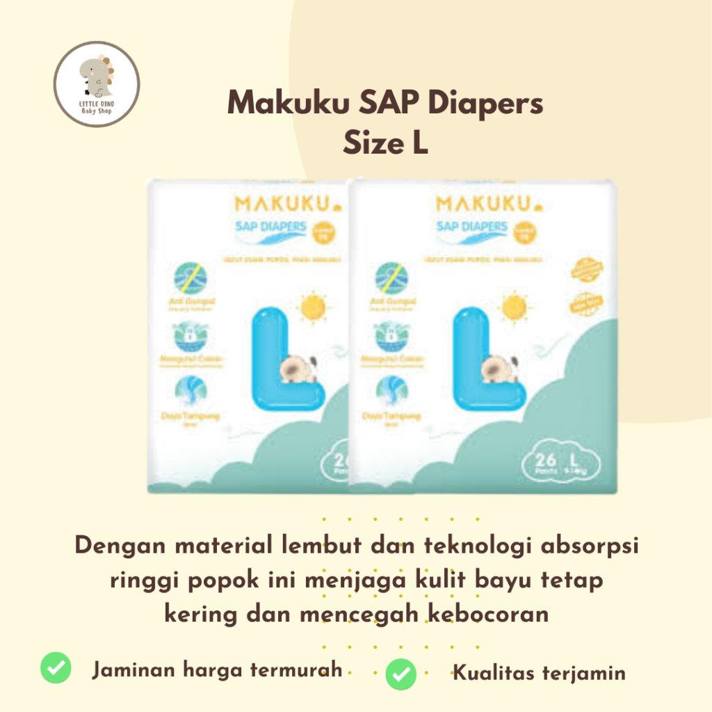 Makuku SAP DIAPERS SIZE L