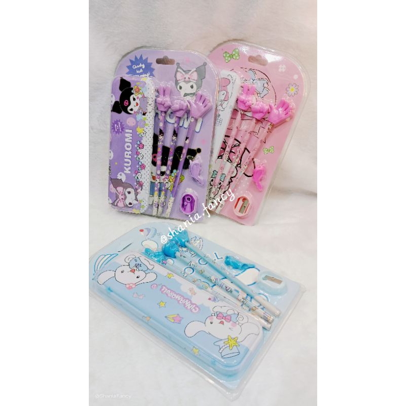 

Study Set Stationery / Alat Tulis Set / Kotak Pencil Set Karakter