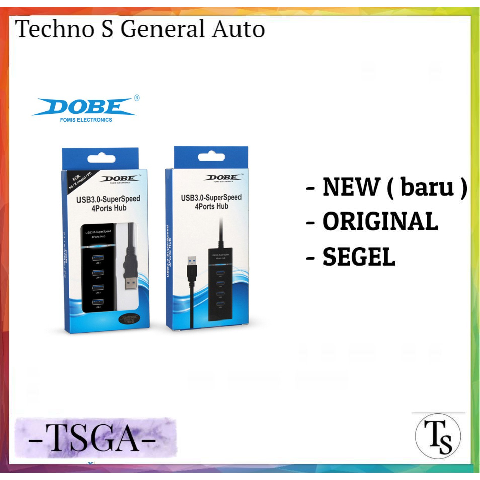 Dobe USB hub 3.0 Data Adapter 4 Port HUB Adaptor USB HUB for PS3 PS4 Fat Slim Pro Xbox Series PC Lap