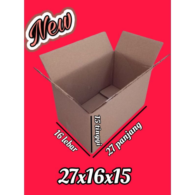 

kardus packing UK 27x16x15 kardus kecil kardus besar