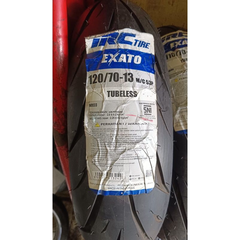 IRC ban luar depan new Nmax N max 120/70 13 120 70 13 tubeless tubles
