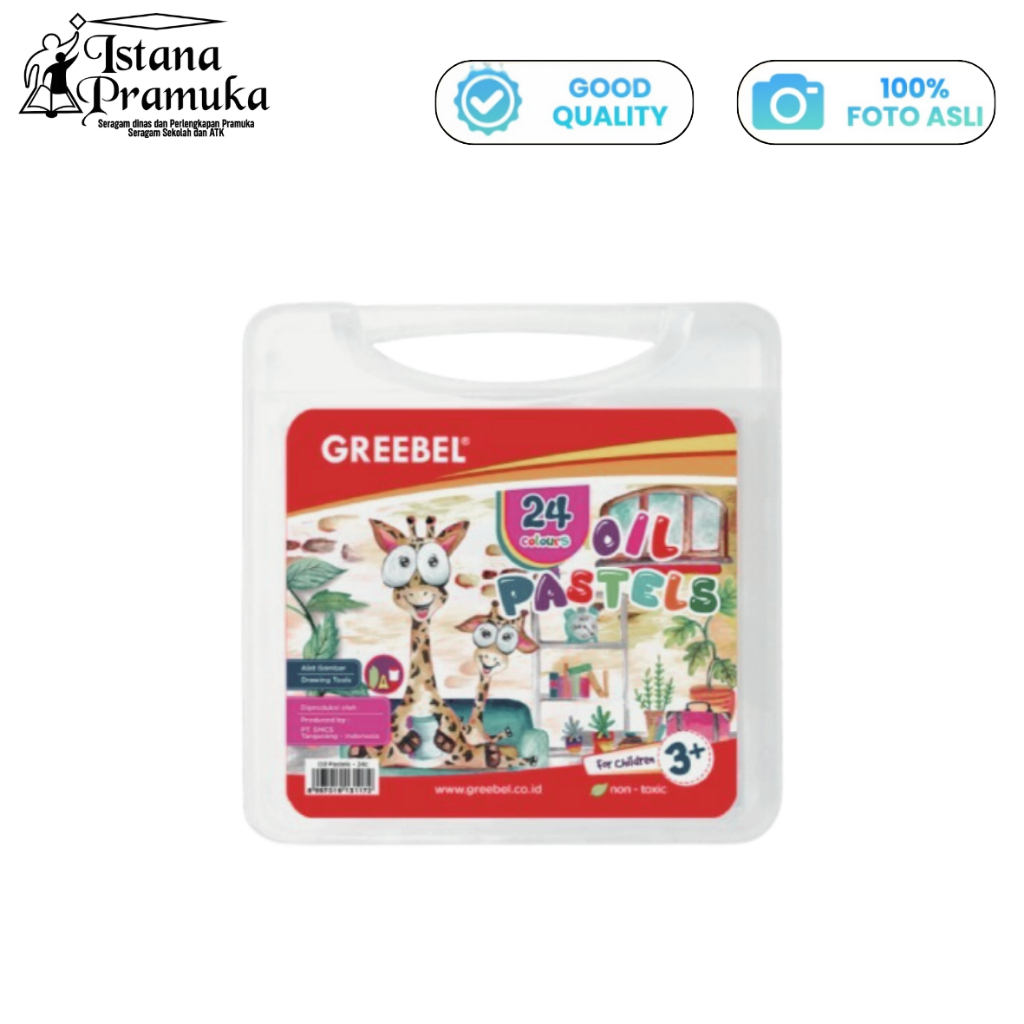 

GREEBEL Crayon Krayon Kids Oil Pastel 24 Warna - Istana Pramuka