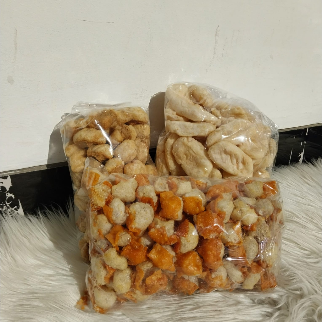 

GRA paket mix (lidah 50 pcs , tahu pasung 50 pcs , siomay mini 1/2 kg )