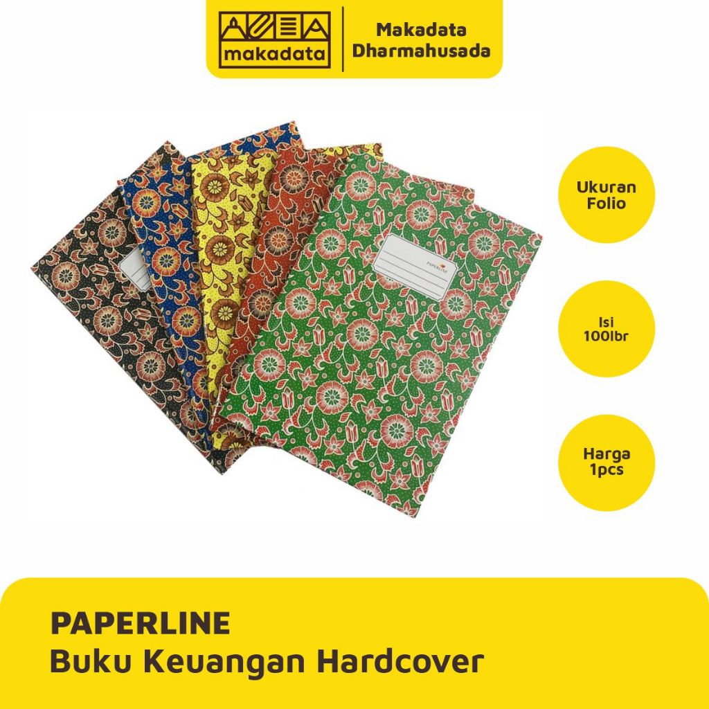 

BUKU TULIS KEUANGAN HARDCOVER PAPERLINE UKURAN FOLIO ISI 100 LEMBAR