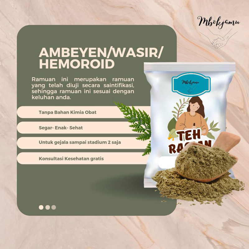 

Teh herbal ampuh mengatasi wasir, ambeyen, hemoroid secara cepat dan tepat