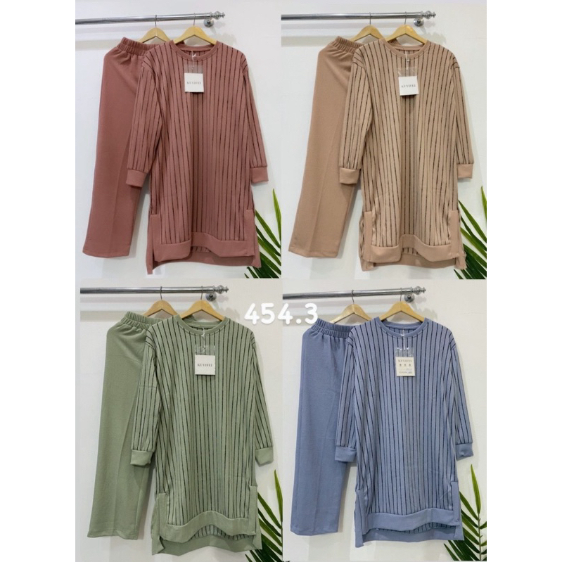 Kuyifei 454.3//setelan tunik Kuyifei//pakaianwanitasby