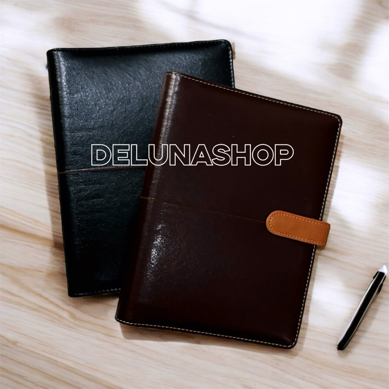 

DELUNASHOP DL201A BINDER A5 KULIT 20 RING BUKU DIARY loose leaf