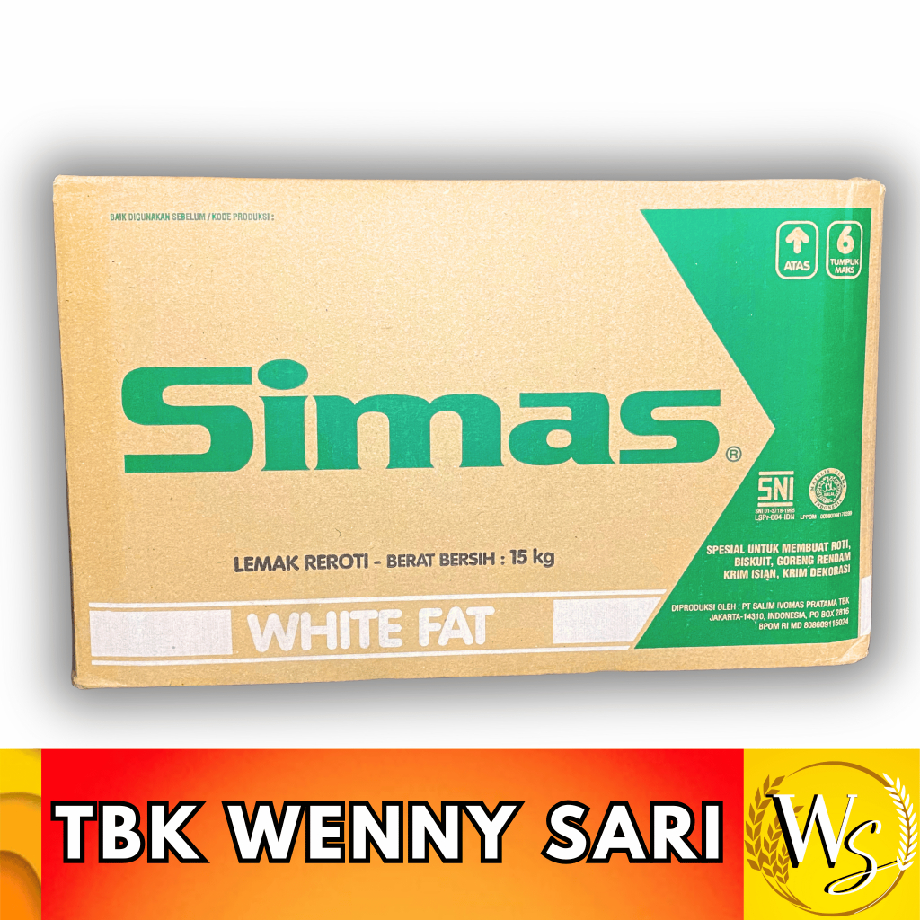 

MENTEGA PUTIH SIMAS 15 Kg ( KHUSUS PENGIRIMAN INSTANT & CARGO )