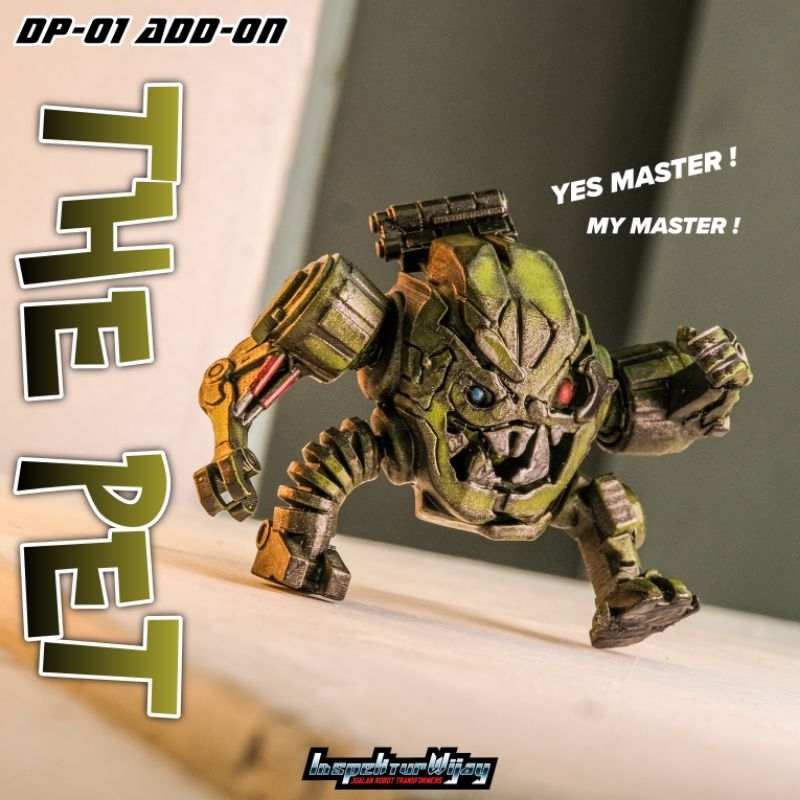 IGOR TRANSFORMERS DARK OF THE MOON BMB DP-01 ADD-ON MEGATRON " THE PET " MPM SCALE ( BUKAN HASBRO ST