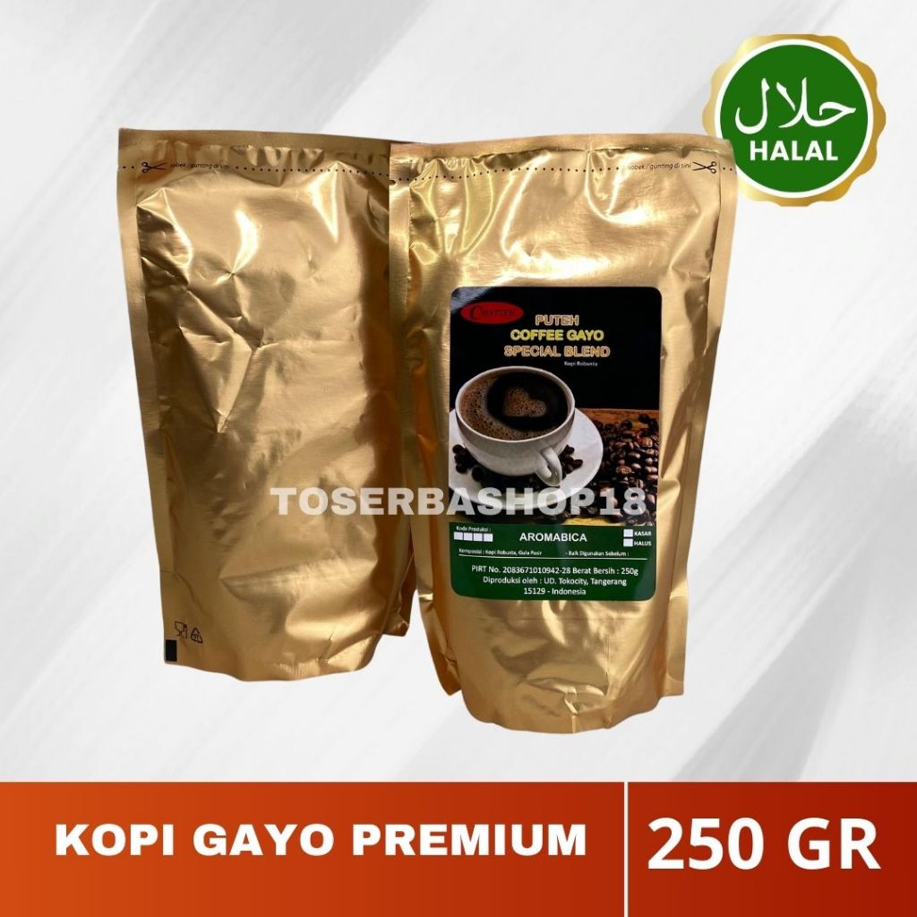 

Kopi Puteh - Coffee Gayo Special Blend Premium 250 Gr - Bubuk Halus