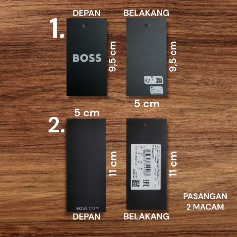 

HANGTAG BOSS PREMIUM | LABEL BOSS | MEREK BOSS (300 pcs)
