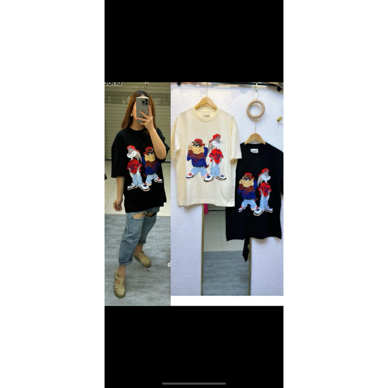 kaos oversize  Taz Mania bkk