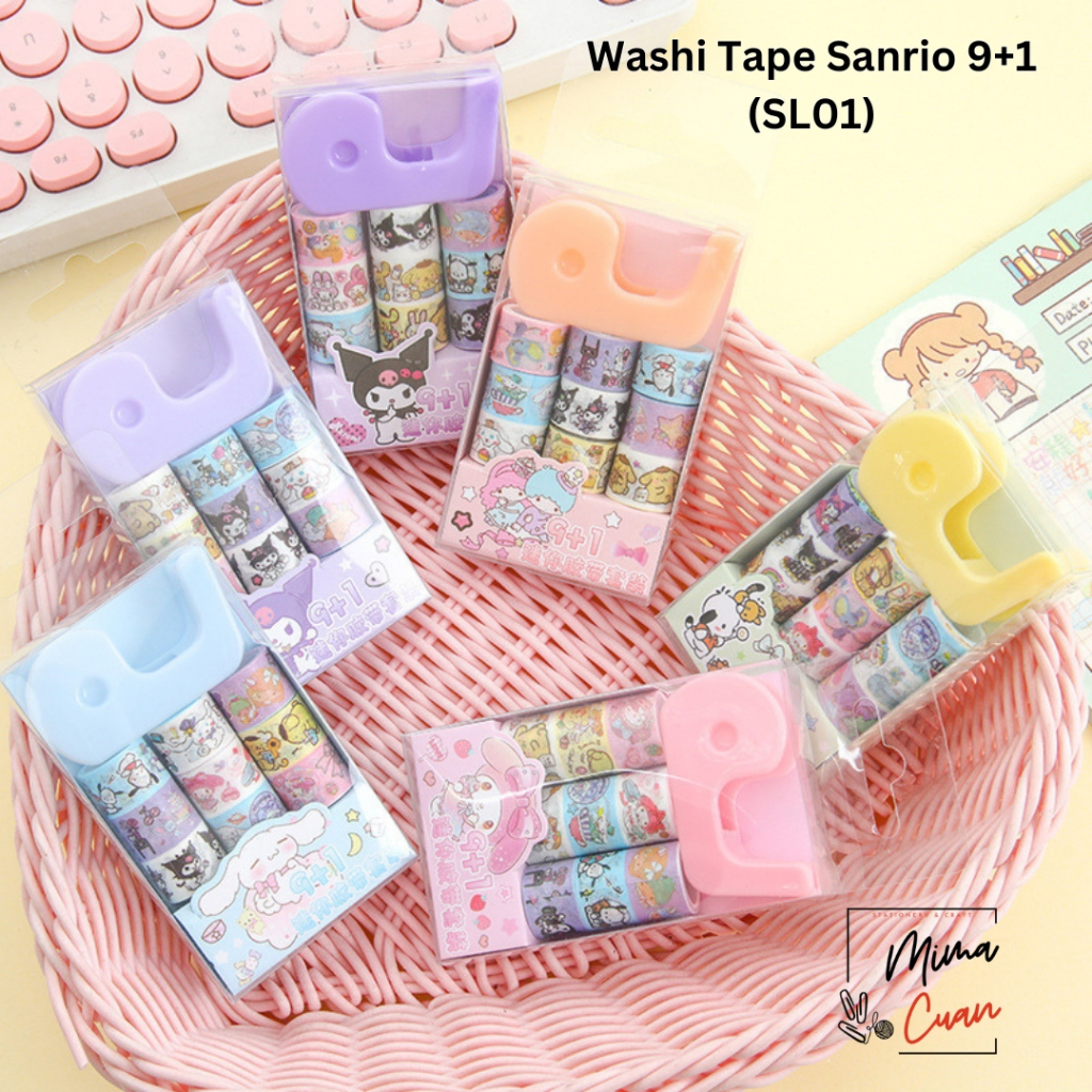 

Washi Tape / solatip / isolasi / selotip sanrio free dispenser