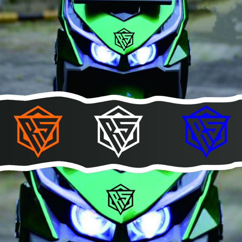Sticker Motor Logo RS Keren - Sticker Cutting Variasi Motor Keren