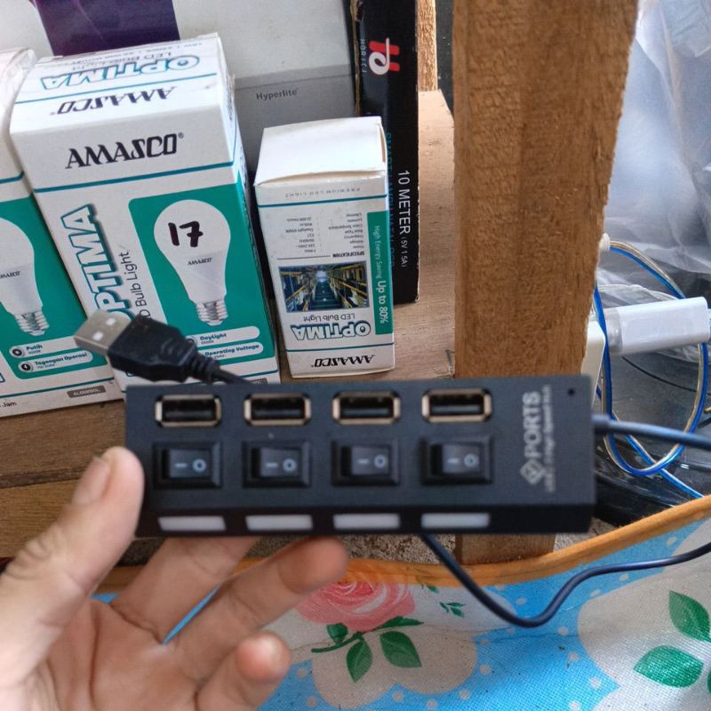 kabel USB 4 PORTS