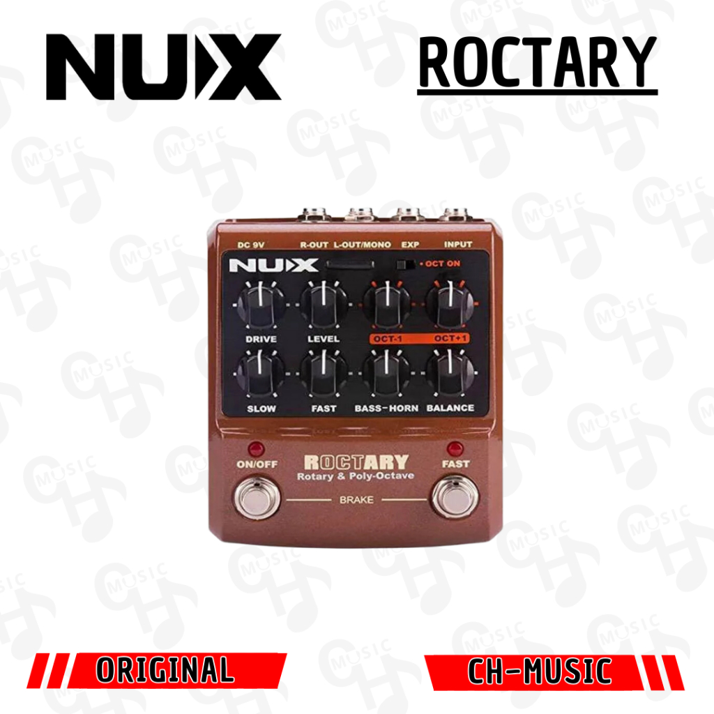 NUX Roctary Leslie Simulator & Polyphonic Octave Effects Gitar