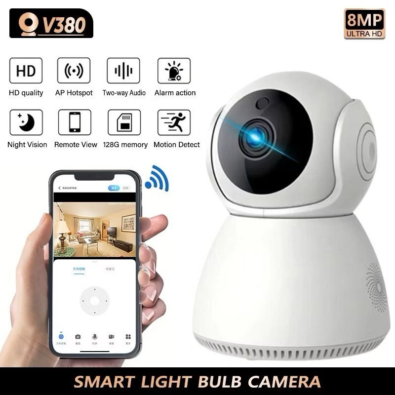 CCTV IP CAM V380 pro ROBOT SNOWMAN BISA PUTAR 360°