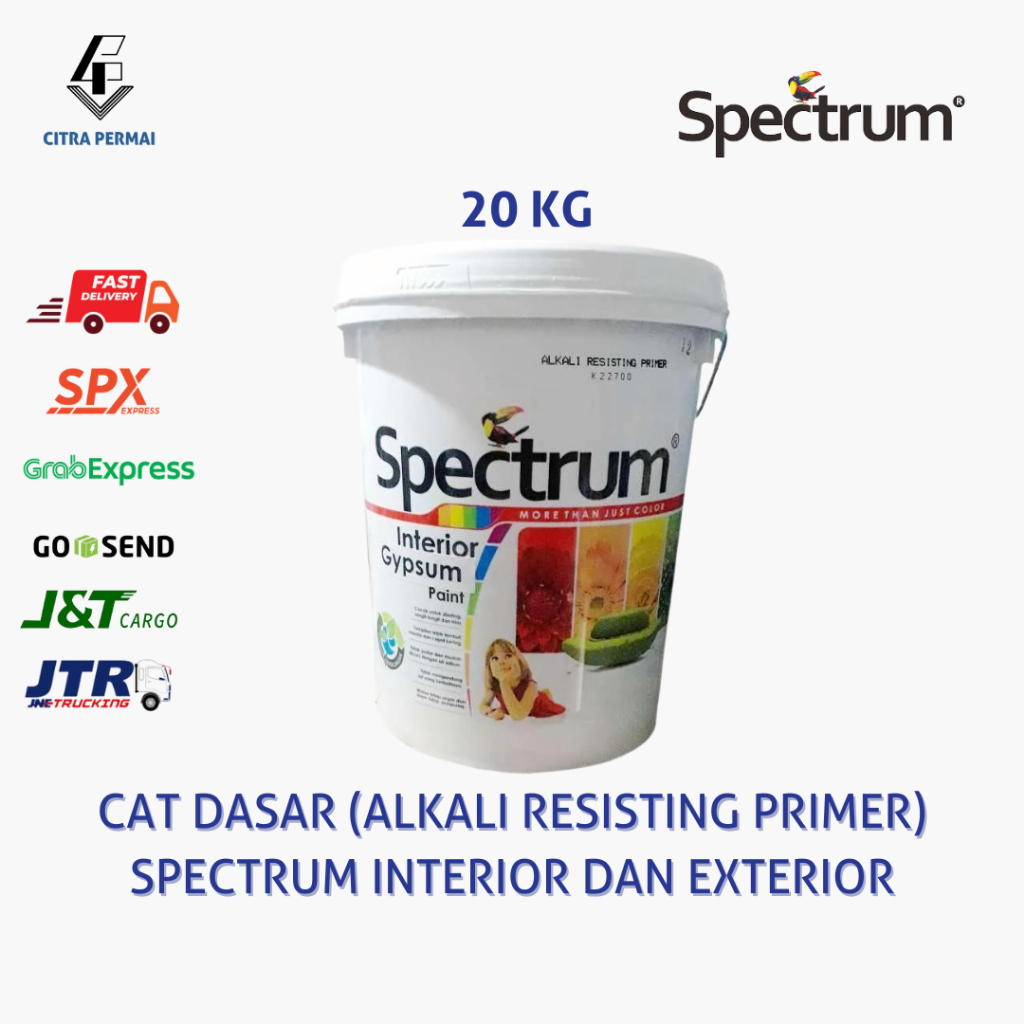 CAT DASAR ALKALI SPECTRUM ALKALI RESISTING PRIMER INTERIOR AND EXTERIOR - 20KG (18,9 LITER) / CAT DA