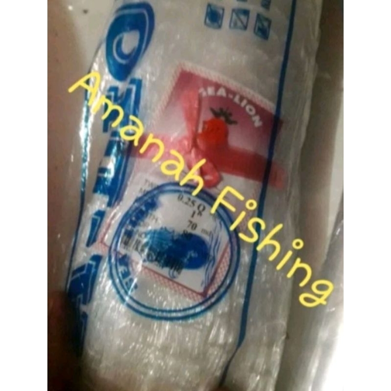 Jaring ikan atau bahan jala merk SEALION jaring kuat ikatan ukuan 1 inc -0.25-70/80 YOKO