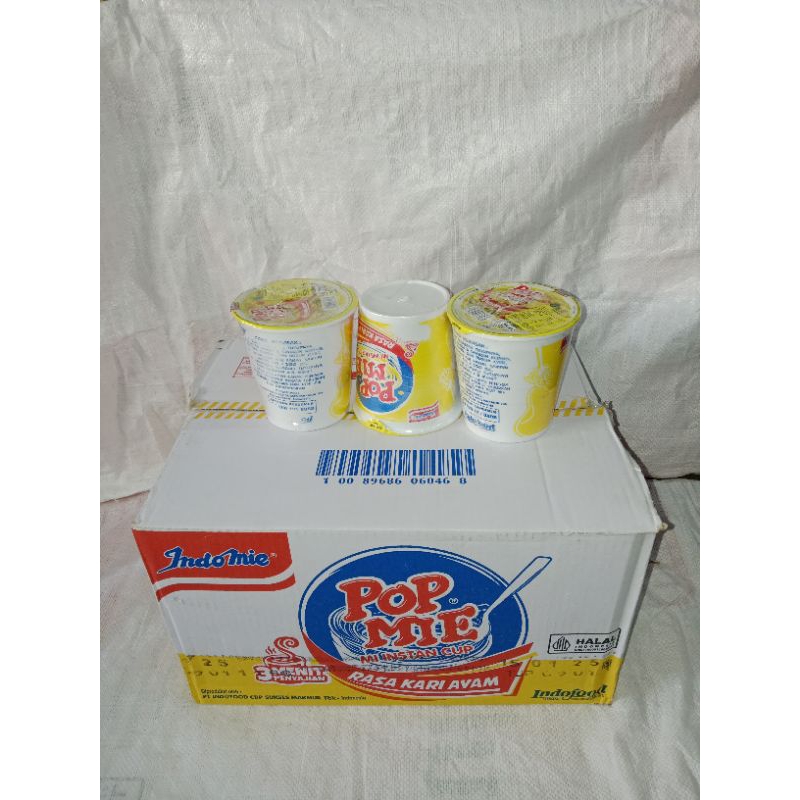 

POP MIE MIE INSTAN CUP PERDUS RASA AYAM, BASO, DAN KARI AYAM(isi 24 cup)