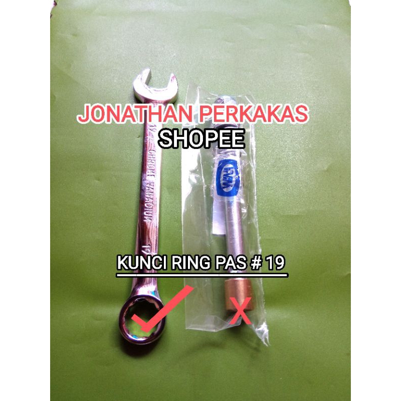 kunci ring pas # 19