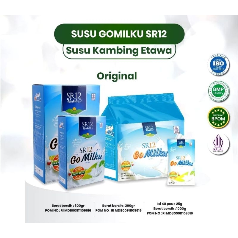 

GO MILK SR12 Susu Kambing Etawa Premium Meningkatkan Kesehatan Imun Aman Untuk Bumil Busui