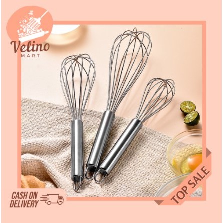 Whisk Stainless / Pengocok Telur Stainless / Whisk Egg Beater / Baking Tool / Manual Mixer / Ballon 