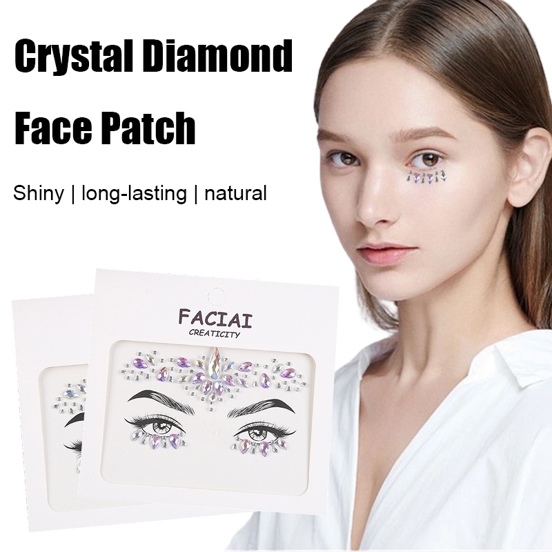 [COD]Stiker Wajah Stiker Mata Untuk Karnaval Atau Souvenir Ulang Tahun Face Crystal Stickers Riasan 