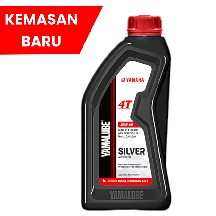 OLI YAMALUBE SILVER 800ML Oli mesin Yamalube Silver Motor Oil SJ 20W-40 JASO MA 800 ml asli ori