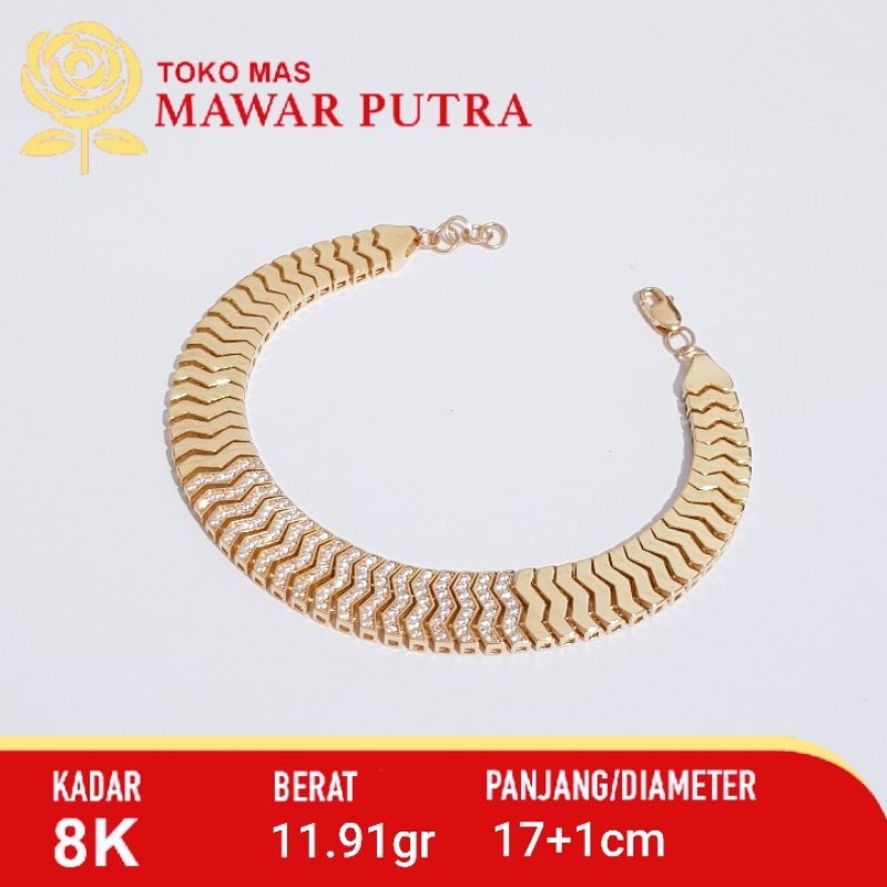 Gelang rantai Bold gold by Ayu gold 8K 375