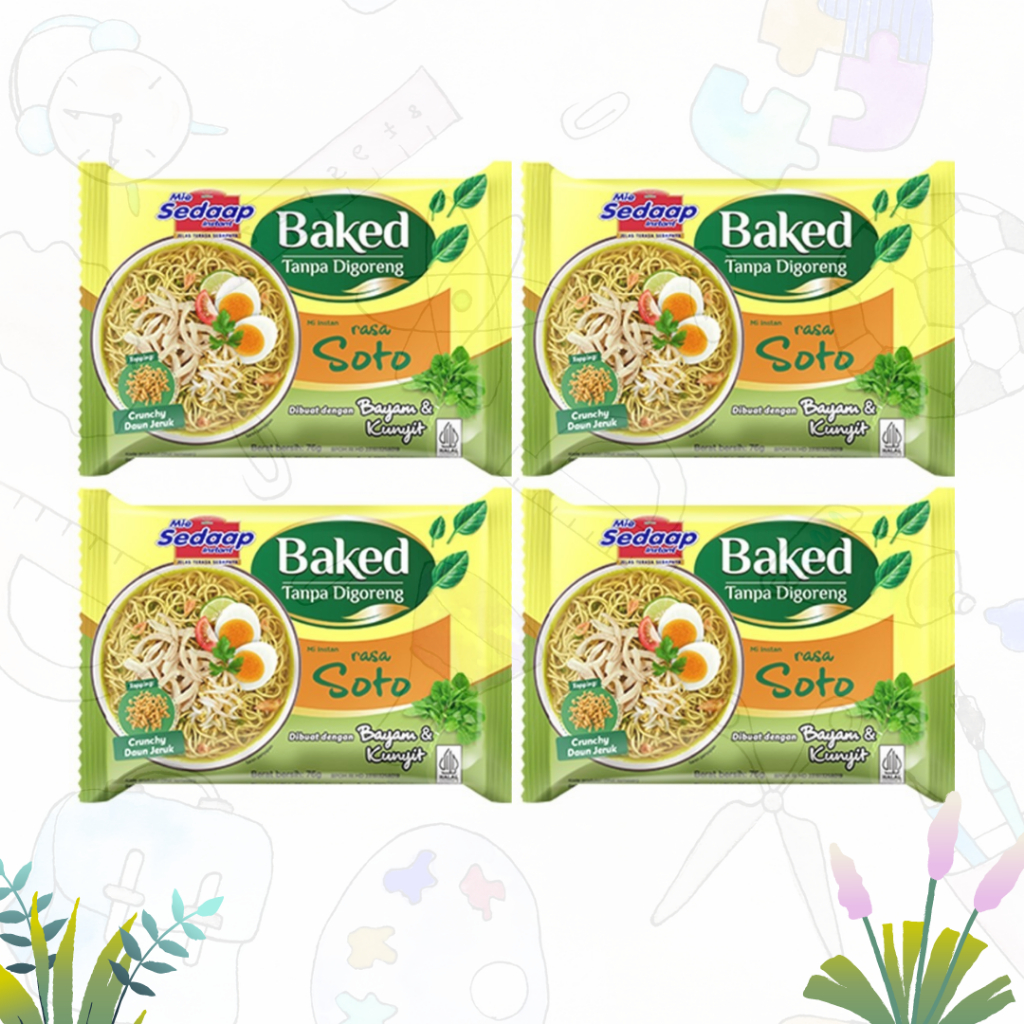 

Sedaap Baked Mie Instan Soto 6x76gr (6PCS)