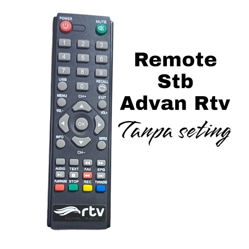 Remote stb Rtv/Remot set top box  advan Rtv