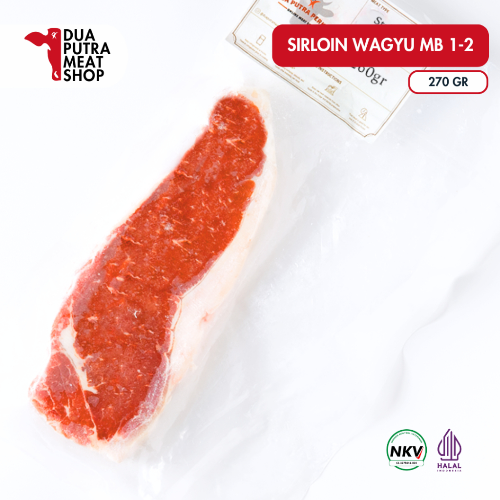 

Sirloin Wagyu MB 1-2 270gr | Striploin Steak - Premium Cut