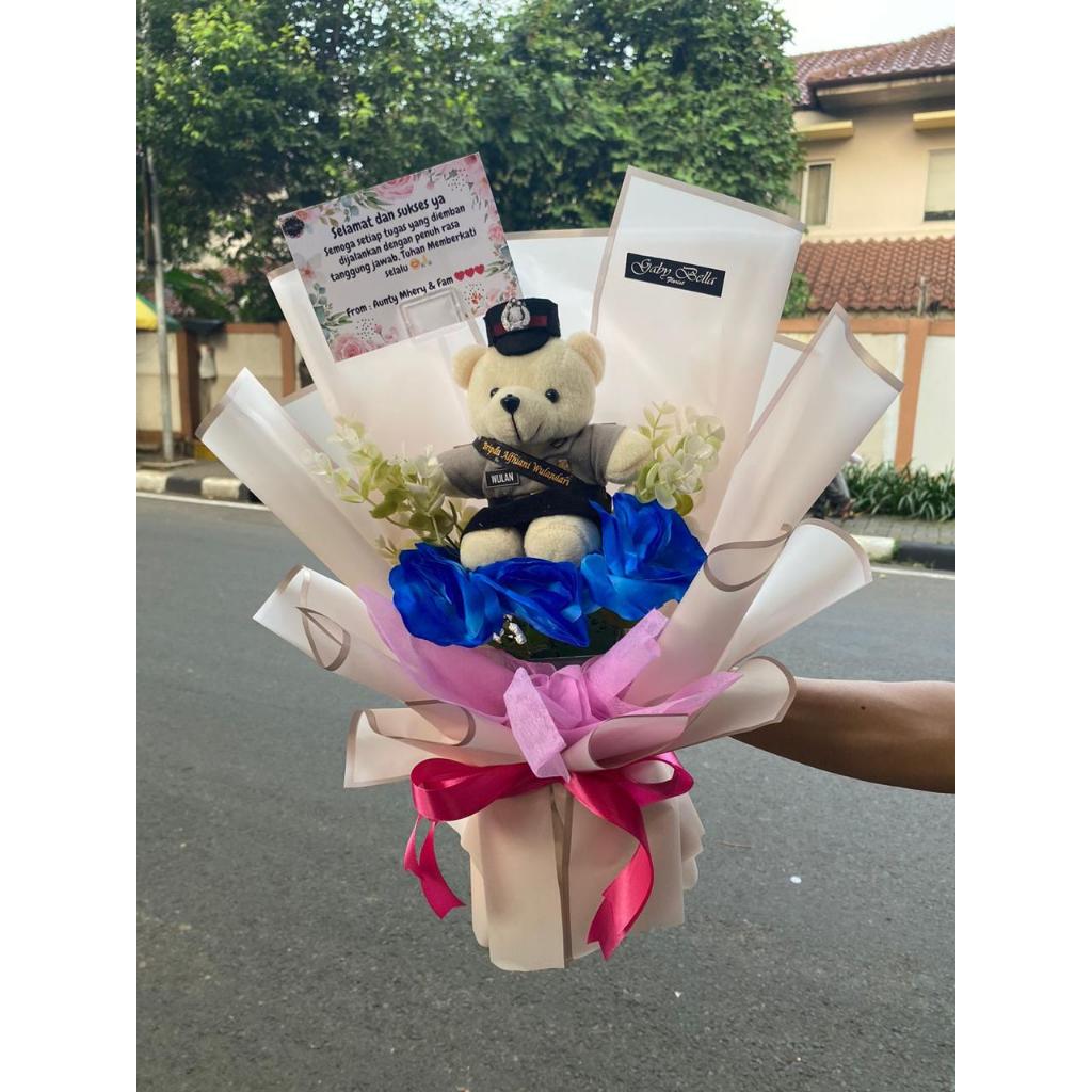 Buket Wisuda Buket Boneka Wisuda Buket Boneka Polisi Gift Wisuda Hadiah Wisuda Buket Graduation