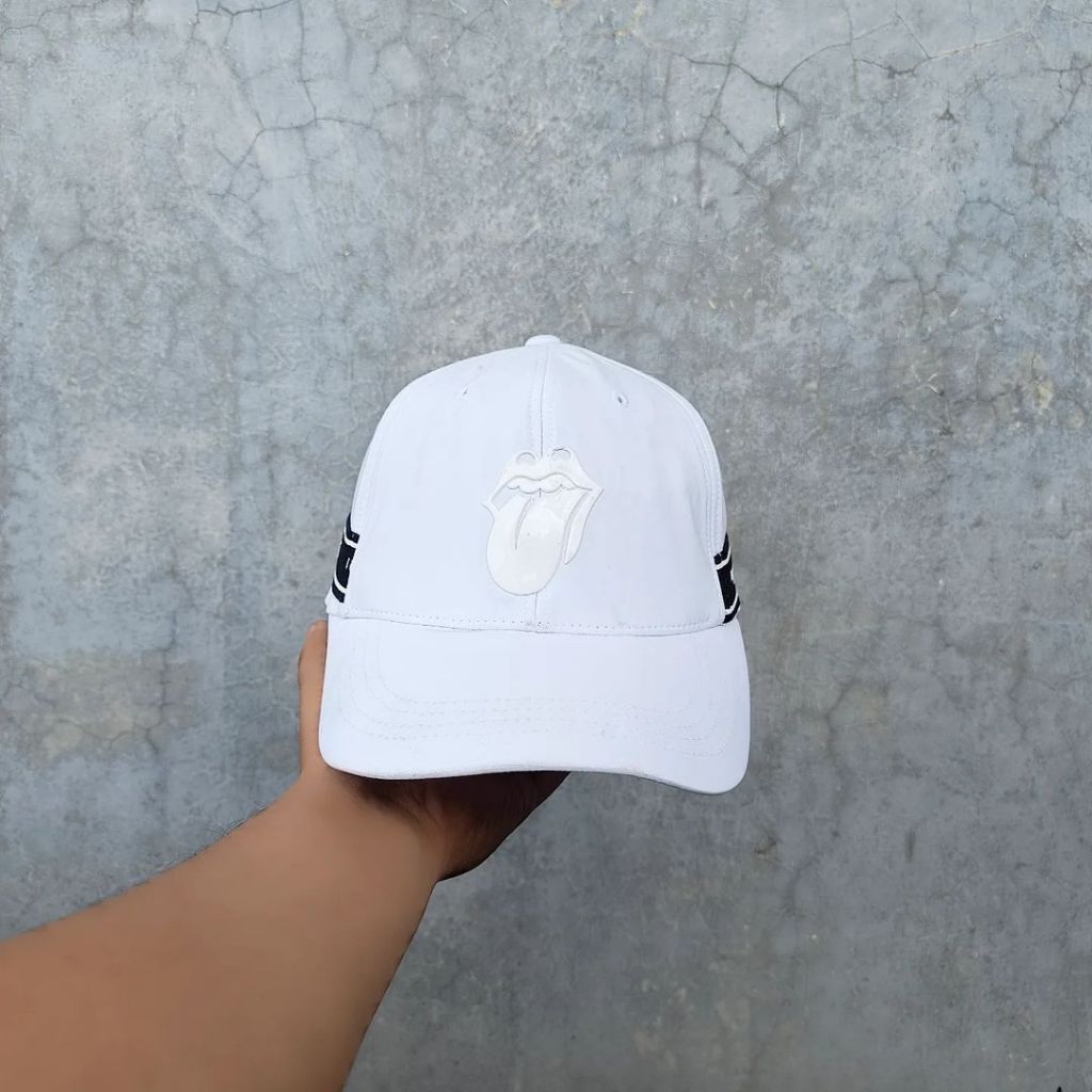 Topi Flexfit Unisex Pria Wanita THE ROLLING STONES Original