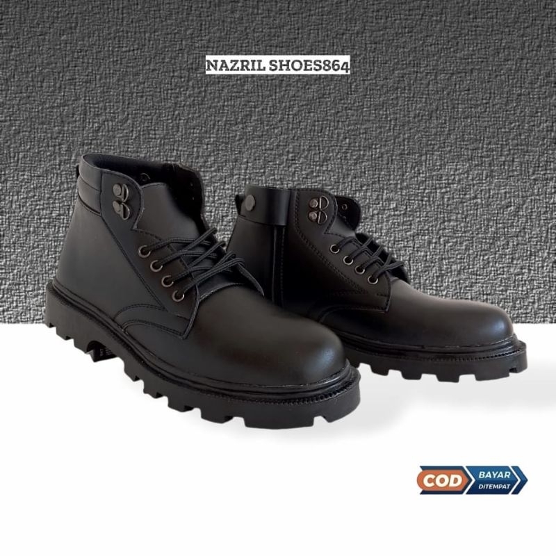 SEPATU PRIA PDH Tinggi Tni Polri Polisi Security Dinas Harian Kerja
