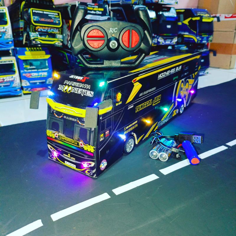 MINIATUR BUS BASURI REMOTE CONTROL