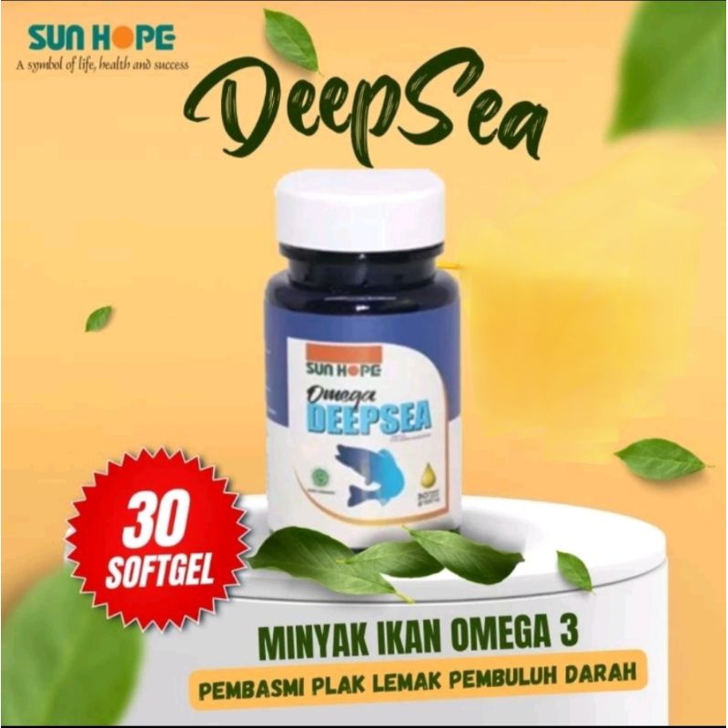 DEEP SEA NUTRISI MINYAK IKAN SALMON SUN HOPE SUNHOPE ORIGINAL MURNI 100%