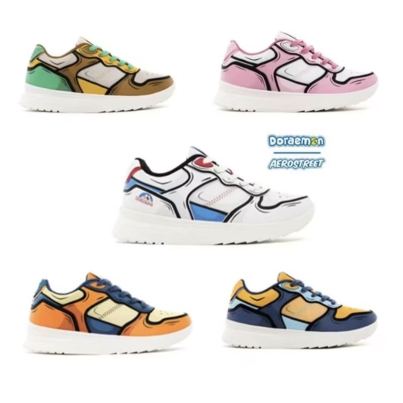 Aerostreet x Doraemon 37-44|| Aerostreet 2D Hoops low