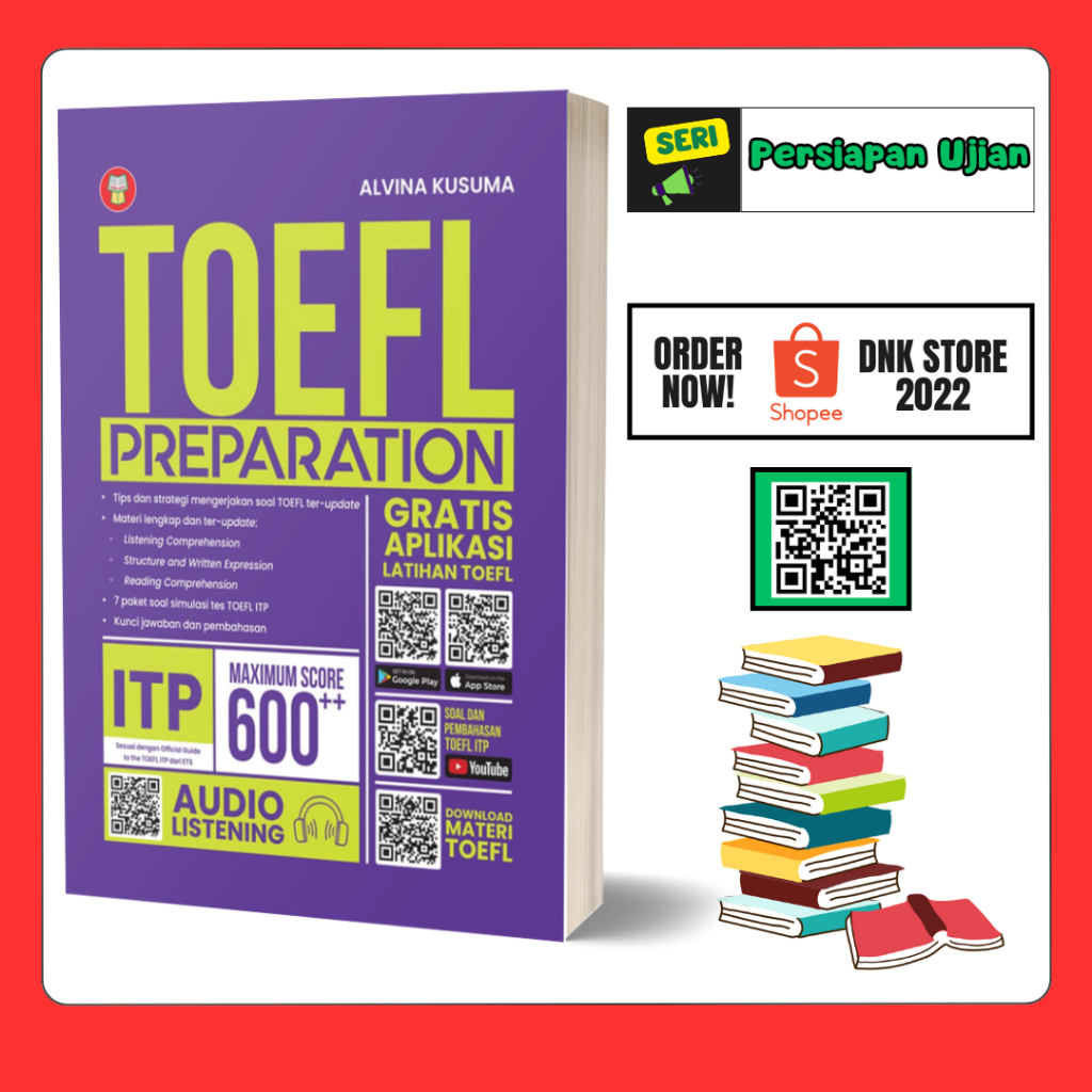 Buku TOEFL Preparation Simulasi Tes ITP Soal Ter-Update