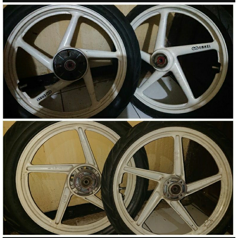 velg enkei double disk made in thailand rk cool pnp satria&keluarga suzuki double disk