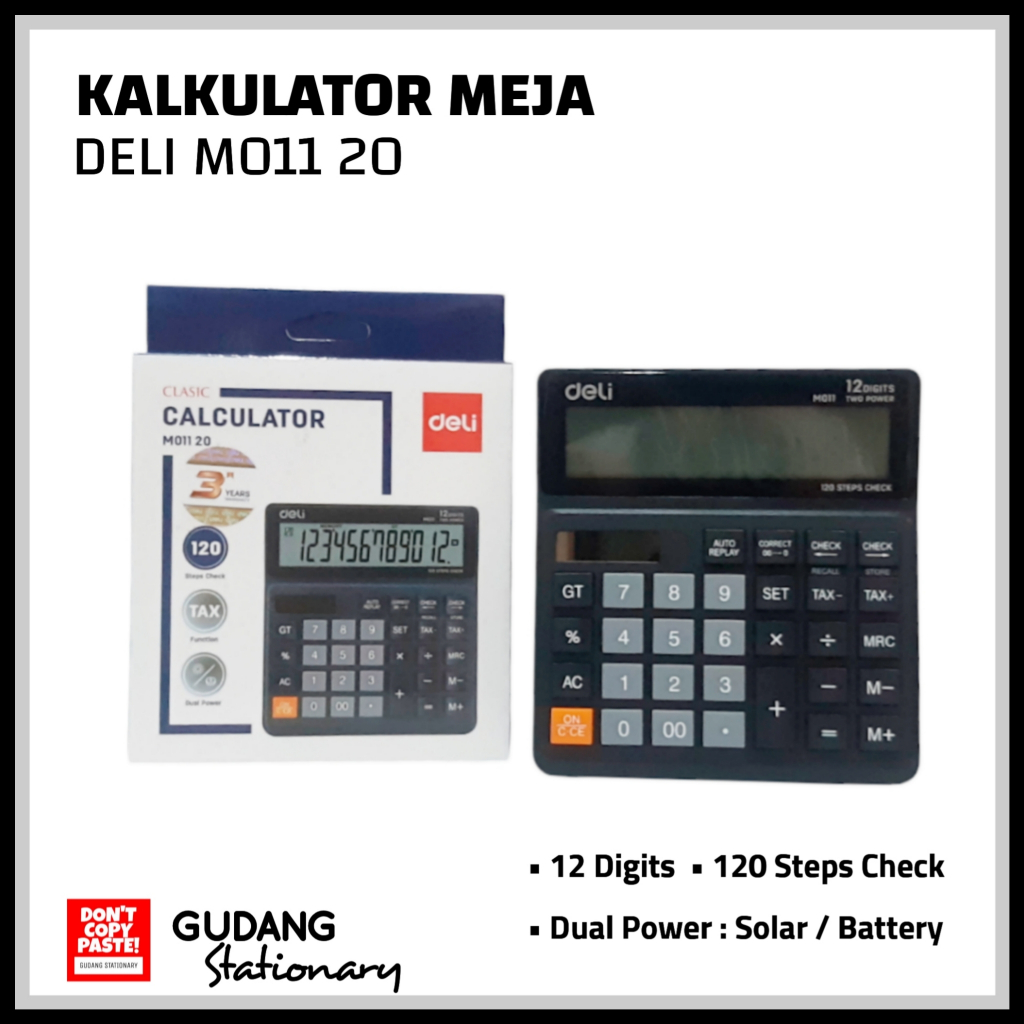 

Kalkulator Meja DELI M011 20