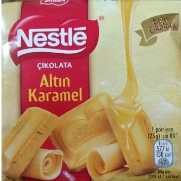 

coklat Nestle dengan karamel asli dari Turki