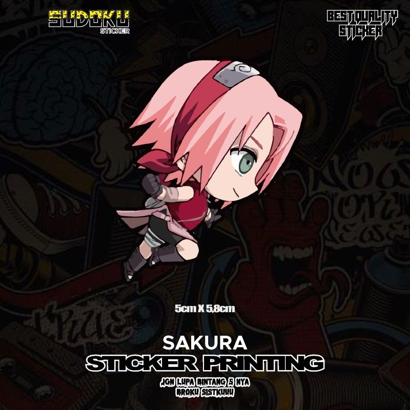 

STICKER STIKER PRINTING SAKURA ANIME KARTUN