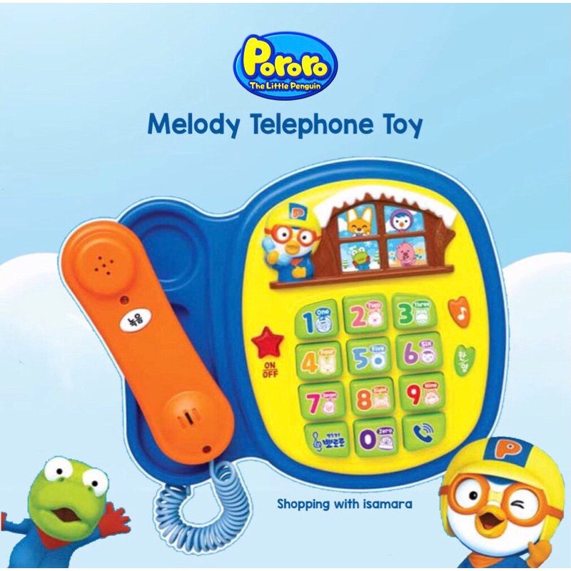 Pororo Melody Telephone Toy / Mainan Telepon