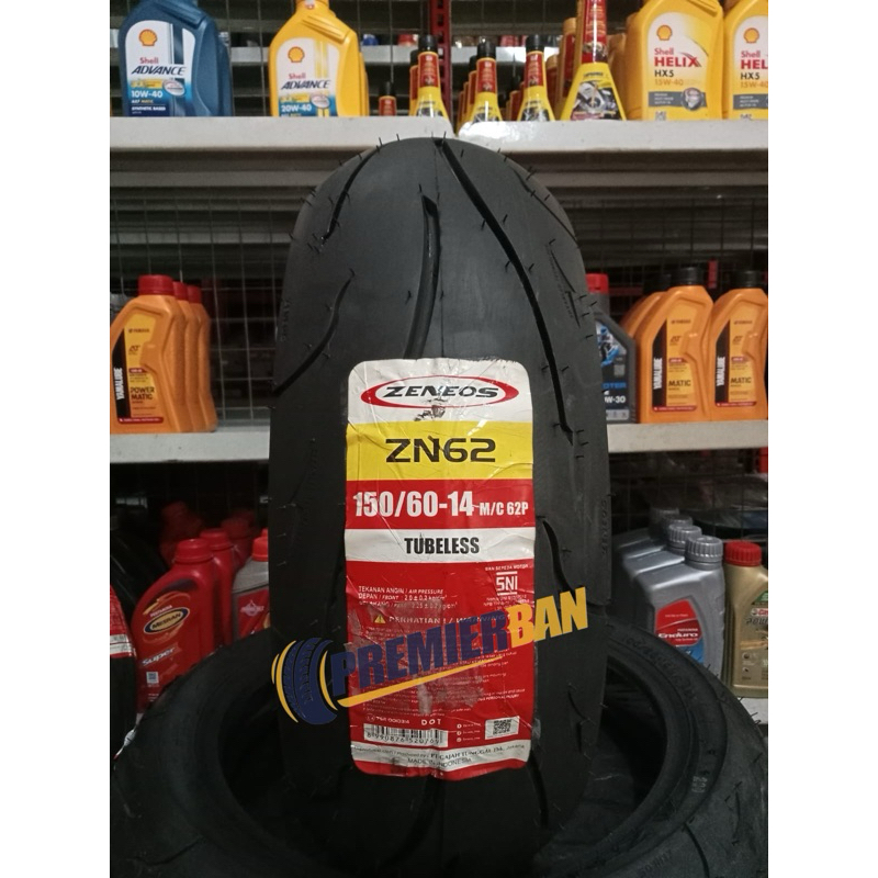 BAN ZENEOS ZN62 Ring 14 150/60-14 TUBELESS BAN MOTOR AEROX