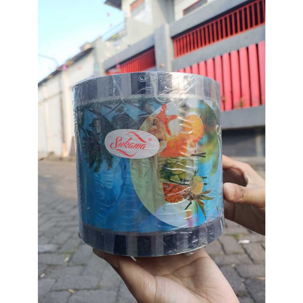 Plastik LID Seal Cup / Sealer Cup / Cup Sealer Roll / Lid Sealer 1000-1200 Cup Motif Buah