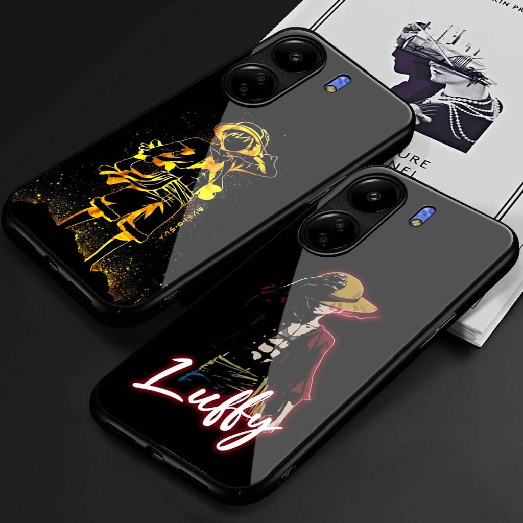 SoftCase Glass Kaca For Xiomi Redmi Note 12 12 Pro Note 11 11Pro Note 10 Pro POCO X3 POCO C40 POCO F